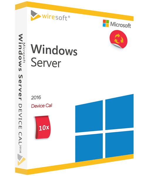 MICROSOFT WINDOWS SERVER 2016 - 10 PACK DEVICE CAL